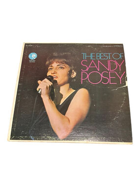 Vintage Sandy Posey Hank Williams Vinyl LP Best Of MGM Country Pop Black Canada